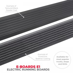 Jeep Gladiator Running Boards - Go Rhino - VoltStep Electric - Textured Black - `20-`24