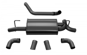 Jeep Wrangler JL Axle-Back Exhaust - Rear - CORSA Performance - Sport - Black - `18-`24