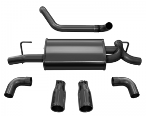 Jeep Wrangler JL Axle-Back Exhaust - Rear - CORSA Performance - Sport - Black - `18-`24