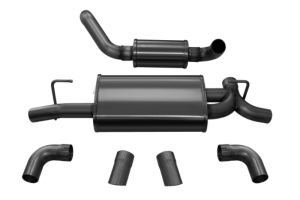 Jeep Wrangler JL Axle-Back Exhaust - Rear - CORSA Performance - Touring - Black - `18-`24