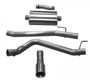 Jeep Gladiator Performance Exhaust - Single Side Exit - CORSA Performance - Cat Back w/ Single 4in Polished Tip - 3.6L - `20-`25