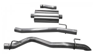 Jeep Gladiator Performance Exhaust - Single Side Exit - CORSA Performance - Cat Back w/ Turn Down Tip - `20-`25