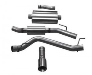 Jeep Gladiator Performance Exhaust - Single Side Exit - CORSA Performance - Cat Back Touring - Polished - `20-`25