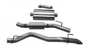 Jeep Gladiator Performance Exhaust - Single Side Exit - CORSA Performance - Cat Back Touring - 3.0in - `20-`25