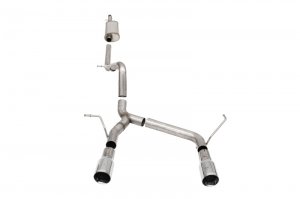 Jeep Wrangler JK Cat-Back Sport Exhaust - Rear - CORSA Performance - Single 4in Tips - 3.6L - `07-`18