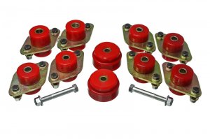 Jeep Wrangler JL Body Mount Set - Energy Suspension - Red - `18-`20