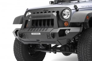 Jeep Gladiator Trailline Bumper - Go Rhino - Traliline 10 Light Mount Bar - Textured Black
