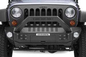 Jeep Gladiator Bumper - Go Rhino - Trailline 30 Light Mount Bar - Textured Black - `07-`20