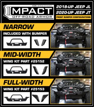 Jeep Wrangler JL - ICO Impact Bumpers