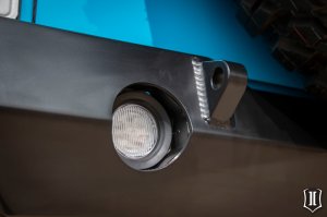 Jeep Wrangler JK Pro Series 2 Rear Bumper - Rear - ICON - with Hitch/Tabs - Black - `07-`18