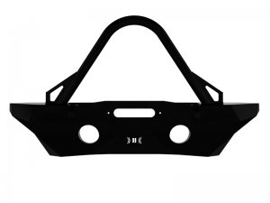 Jeep Wrangler JK Bumper - Front - ICON - Pro Series Mid Width Front Recessed Winch with Stinger and Tabs - Black - `07-`18