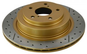 Jeep Wrangler JK Rotor (1) - Rear - DBA - X Street Series, Cross Drilled & Slotted - `07-`16