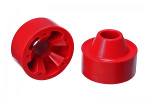 Jeep Wrangler JK Spring Isolators - Rear - Energy Suspension - Red - `07-`17