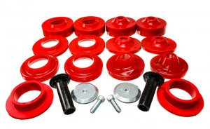 Jeep Wrangler JL Spring Isolators - Energy Suspension - Adjustable - Red - 2018