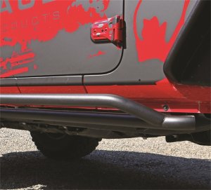 Jeep Wrangler JL Slimline Side Bars - Rampage - Black - `18-`21