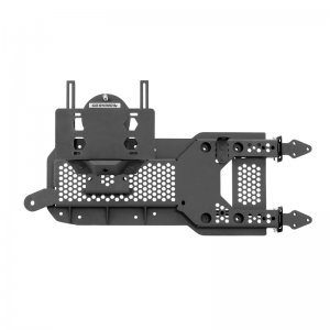 Jeep Wrangler JL Spare Tire Carrier - Rear - Go Rhino - Adjustable - Tex. Blk - `08-`22