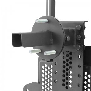 Jeep Wrangler JL Spare Tire Carrier - Rear - Go Rhino - Adjustable - Tex. Blk - `08-`22