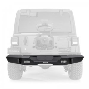 Jeep Wrangler JL Trailline Rear Full Width Bumper - Rear - Go Rhino - Textured Black - `18-`20