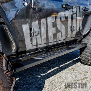 Jeep Wrangler JL Nerf Step Bars - Westin - R5 - Black - `18-`22