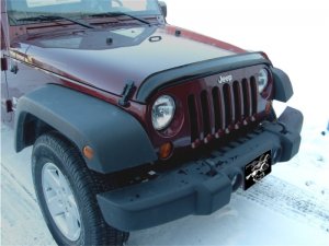 Jeep Wrangler JK Hood Protector - Stampede - Vigilante Premium - Smoke - `07-`18