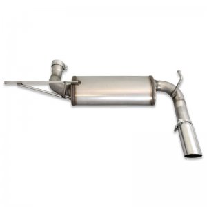 Jeep Wrangler JK Axle Back Exhaust - Rear - JBA - 304SS Single Rear Exit - 3.8L/3.6L - `07-`18