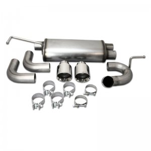 Jeep Wrangler JK Axle Back Exhaust - Rear - JBA - 304SS Dual Rear Exit - 3.8L/3.6L - `07-`18