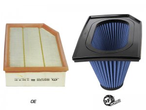 Jeep Wrangler JL Air Filter - aFe - Magnum FLOW PRO 5R Inverted - I4-2.0L(t) / V6-3.6L - `18-`20