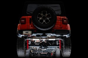 Jeep Wrangler JL Axle-Back Dual Exhaust - AWE Tuning - Tread Edition - Diamond Black - 2018