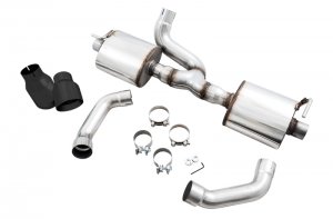 Jeep Wrangler JL Axle-Back Dual Exhaust - AWE Tuning - Tread Edition - Diamond Black - 2018