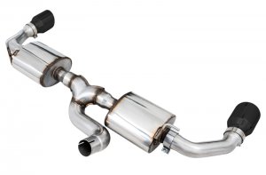 Jeep Wrangler JK Axle-Back Dual Exhaust - AWE Tuning - Tread Edition - Diamond Black - 3.6L - `07-`18