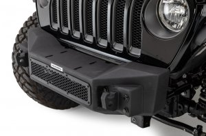 Jeep Gladiator Bumper - Front - Go Rhino - Rockline Front Stubby - Textured Black - `07-`20