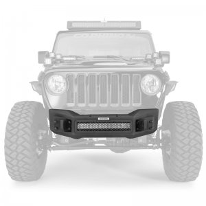 Jeep Gladiator Bumper - Front - Go Rhino - Rockline Front Stubby - Textured Black - `07-`20