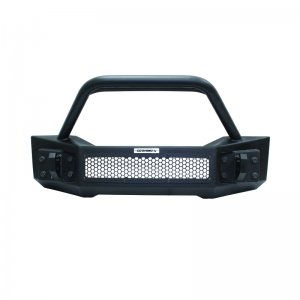 Jeep Gladiator Bumper - Front - Go Rhino - Rockline Front Stubby w/ Overrider - Textured Black - `07-`20