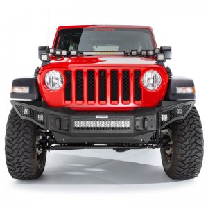 Jeep Gladiator Bumper - Front - Go Rhino - Rockline Full Width - Textured Black - `07-`20