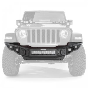 Jeep Gladiator Bumper - Front - Go Rhino - Rockline Full Width - Textured Black - `07-`20