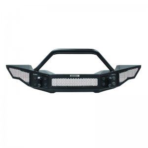 Jeep Gladiator Bumper - Front - Go Rhino - Rockline Full Width w/ Overrider - Textured Black - `07-`20
