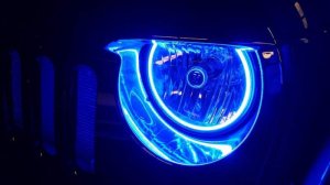 Jeep Wrangler JK Halo Kit - Headlight - ORACLE Lighting - Waterproof - ColorSHIFT - `07-`17