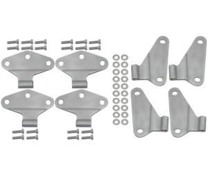 Jeep Wrangler JK Door Hinge Set - Kentrol - Grey - `07-`18