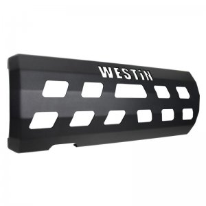 Jeep Wrangler JL Muffler Skid Plate - Westin - Textured Black - `18-`22