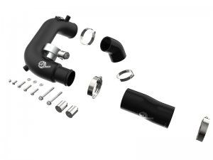 Jeep Wrangler JL Intercooler Hot Side Charge Pipe - aFe - BladeRunner - Black - 2.0L - `18-`23