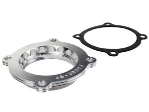 Jeep Wrangler JK Throttle Body Spacer - aFe - Silver Bullet - Silver - 3.6L - `12-`18