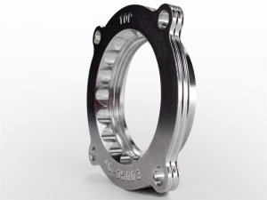 Jeep Wrangler JK Throttle Body Spacer - aFe - Silver Bullet - Silver - 3.6L - `12-`18