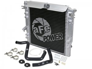 Jeep Wrangler JK Radiator Kit - aFe - BladeRunner GT Series - Black - 3.6L - `12-`18