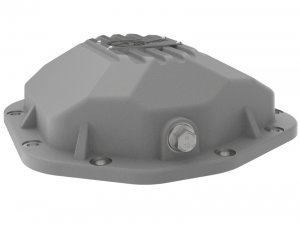 Jeep Wrangler JK Differential Cover - Rear - aFe - Street Series, with Machined Fins - Raw - `07-`18