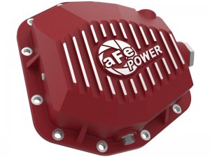Jeep Gladiator Differential Cover - Rear - aFe - Pro Series Dana M220 with Machined Fins - Red - `20-`23