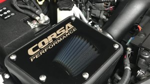 Jeep Wrangler JL Air Intake Closed Box - CORSA Performance - MaxFlow 5 Oiled - Smoked Acrylic - 3.6L V6 - `18-`24