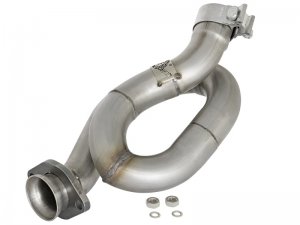 Jeep Wrangler JK Loop Relocation Pipe - aFe - Twisted Steel - 3.6L - `12-`18