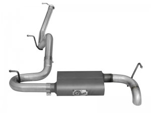Jeep Wrangler JK Exhaust System Cat Back - aFe - Scorpion Aluminized Hi-Tuck - 3.6L/3.8L - `07-`18