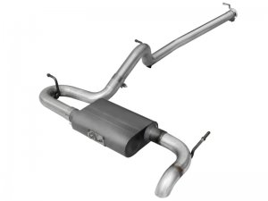 Jeep Wrangler JK Exhaust System Cat Back - aFe - Scorpion Aluminized Hi-Tuck - 3.6L/3.8L - `07-`18