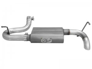 Jeep Wrangler JK Exhaust System - Axle Back - aFe - Aluminized Hi-Tuck - V6 3.6/3.8L - `07-`18